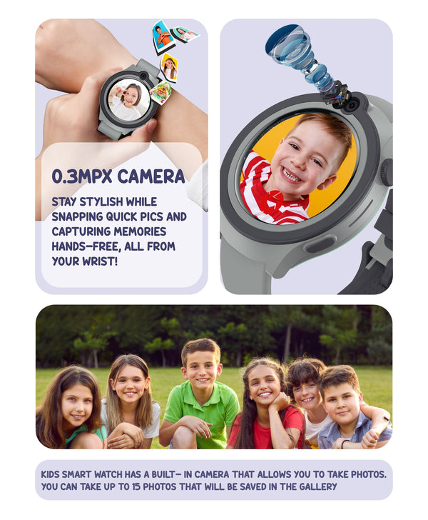 Spiky Cacus 4g Video & Voice Calling Smartwatch with GPS - Black