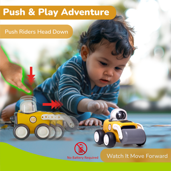 R For Rabbit Orapple Rover 4-Piece Mini Construction Vehicle Set Of 4 12M+