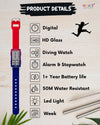 Spiky Multi-functional Digital Sports Watch EVA44 2–12Y – Blue