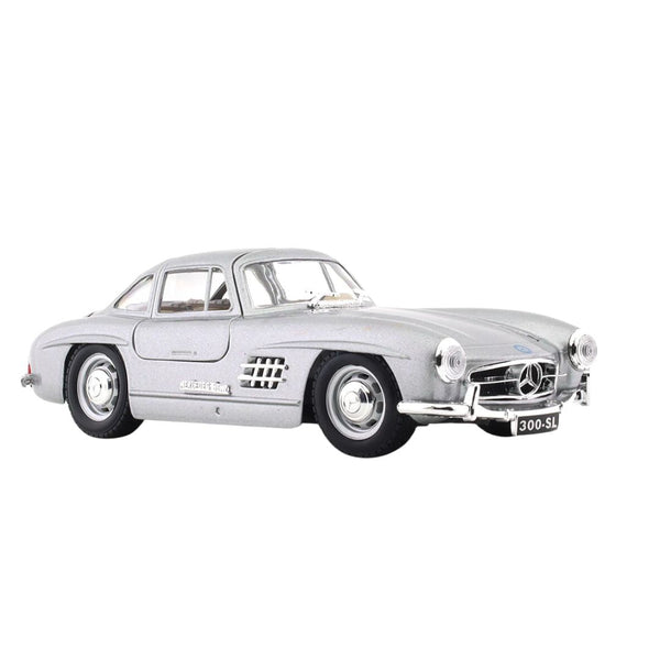 Bburago 1:24 1954 Mercedes-Benz 300 SL Silver Licensed Diecast Scale Model Car
