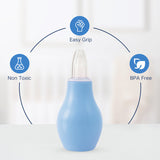 Hopop Baby Nasal Aspirator Soft Tip Nose Cleaner One Size – Blue