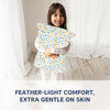 Hopop Soft & Breathable Premium Cotton Toddler Pillow with Pillowcase - Assorted