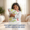 Hopop Soft & Breathable Premium Cotton Toddler Pillow with Pillowcase One Size – Assorted Print