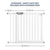 Hopop Baby Safety Gate Extension 10 cm White