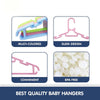 Hopop Multicolored Plastic Clothes Hangers for Baby & Kids