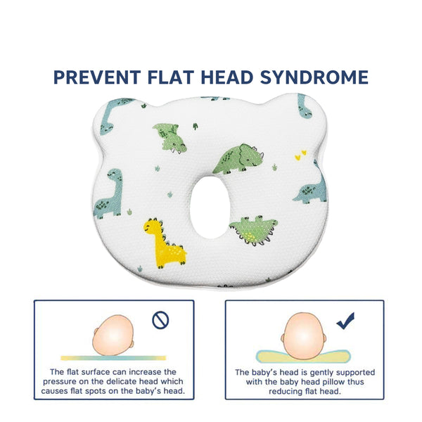 Hopop Memory Foam Baby Flat Head Shaping Pillow Newborn+ – Rabbit