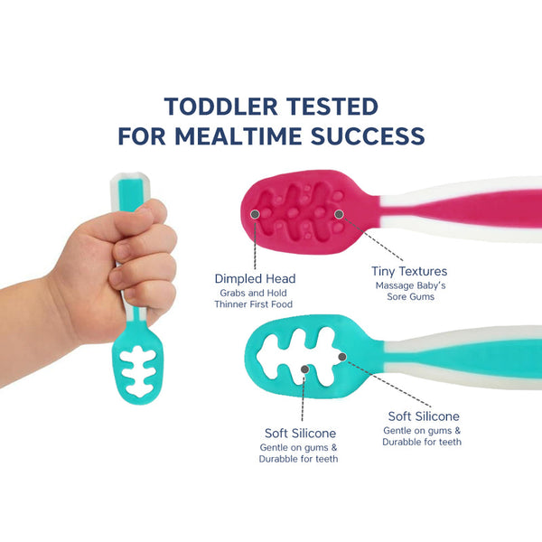 Hopop First Stage Baby Feeding Spoon – Soft, Safe & Easy to Hold