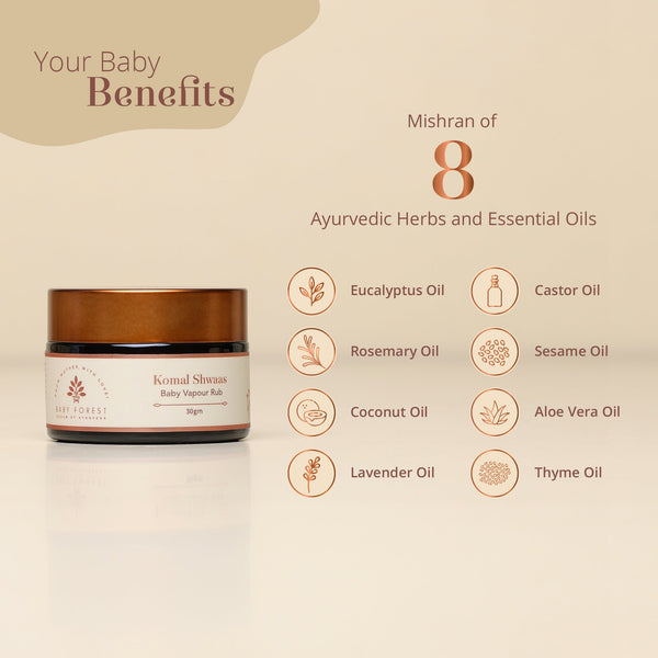 Baby Forest Komal Shwaas Baby Vapour Rub 30 g