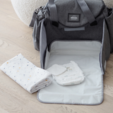 BÉABA Sydney 21L Diaper Bag with Changing Mat – Heather Grey