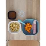BEABA Silicone Stackable Bowls Set of 3 – Night Blue, Cotton & Baltic Blue