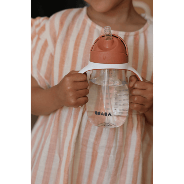 Beaba Straw Sipper 300 Ml - Terracotta