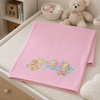 Babiano Soft Baby Towel – Pink Teddy Bear
