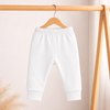 Hopop Baby Cotton Pajama Pants Pack of 1 0-3 Months - White