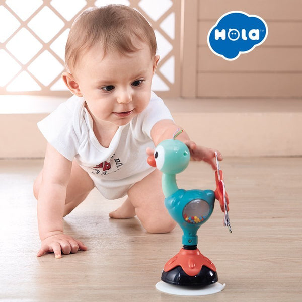 Hola Peacock Highchair Toy With Suction 12 x 12 x 21 cm Multicolor