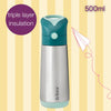 B Box Insulated Straw Sipper Drink Water Bottle 500Ml - Emerald Forest Green