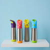 B Box Insulated Straw Sipper Drink Water Bottle 500Ml - Strawberry Shake Pink Orange