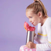 B Box Insulated Straw Sipper Drink Water Bottle 500Ml - Strawberry Shake Pink Orange