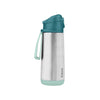 B Box Insulated Sport Spout Drink Water Bottle 500Ml - Emerald Forest Green