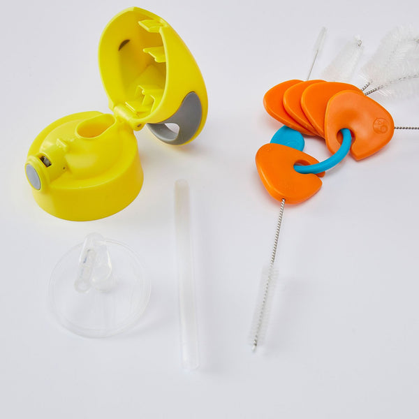 b.box 5-in-1 Bottle & Straw Cleaning Brush Set – Orange