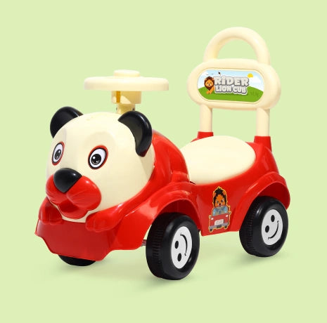 Playgro Lion Cub Rider 22.5 × 10.5 × 18.5 Inch – Red & Off White