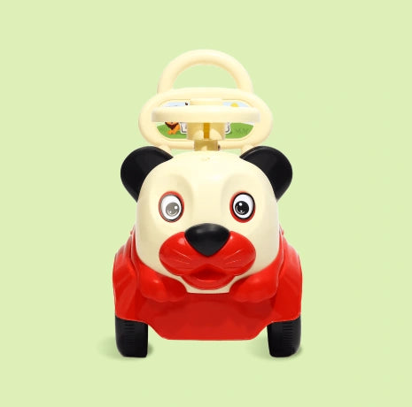 Playgro Lion Cub Rider 22.5 × 10.5 × 18.5 Inch – Red & Off White