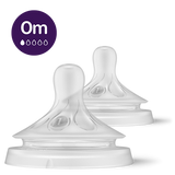 Philips Avent Natural Response Extra Slow Flow Nipples SCY961/02 – Pack of 2