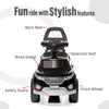 Dash Evok Stylish Manual Ride on Car with Back Rest (1 Years Plus) - Black