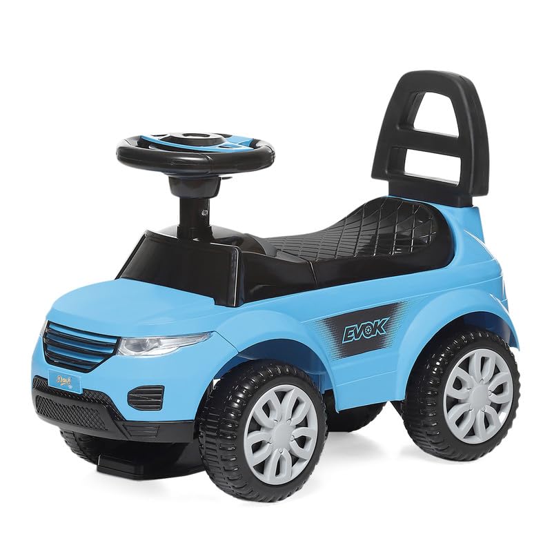 Dash Evok Stylish Manual Ride on Car with Back Rest (1 Years Plus) - Sky