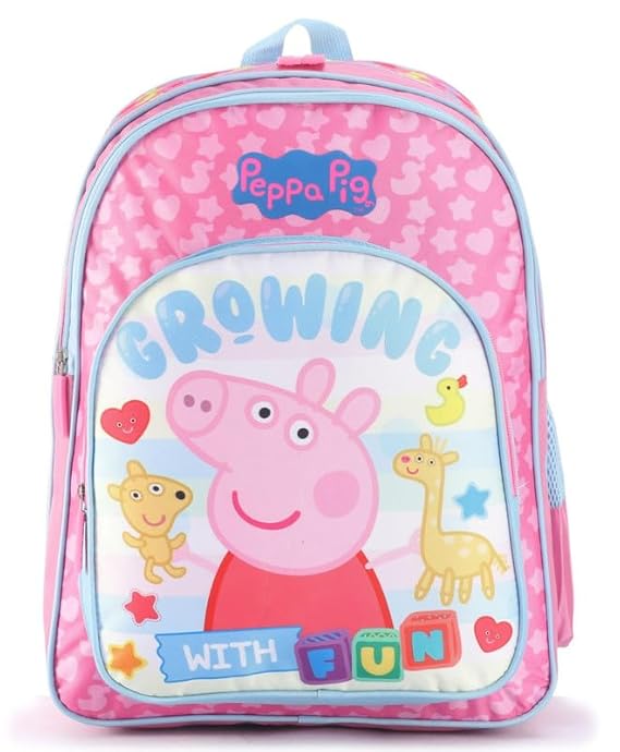 Striders School Bag for Kids Barbie 16" - Peppa Pig