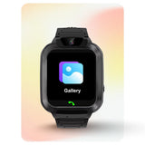 Spiky Basilisk Smartwatch with GPS Location, Camera, SOS Chat & Voice Calling - Black