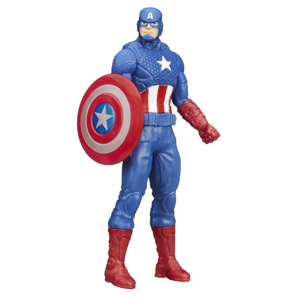 Marvel Captain America Action Figure 6 Inch Red White & Blue