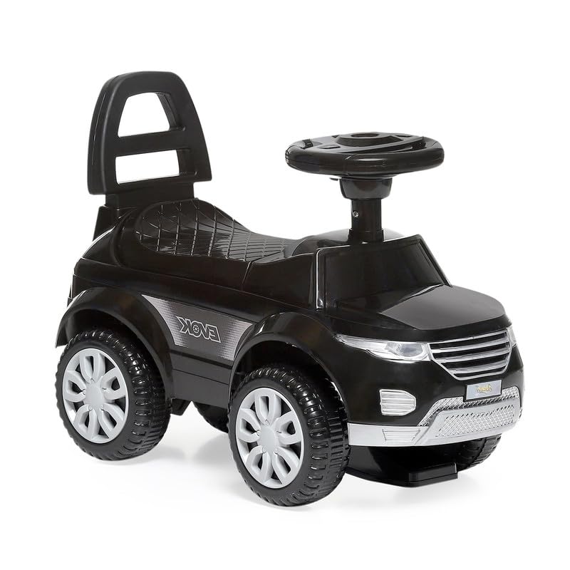 Dash Evok Stylish Manual Ride on Car with Back Rest (1 Years Plus) - Black