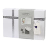 Dooky Gift Set Handprint Double Frame And Memory Box - White