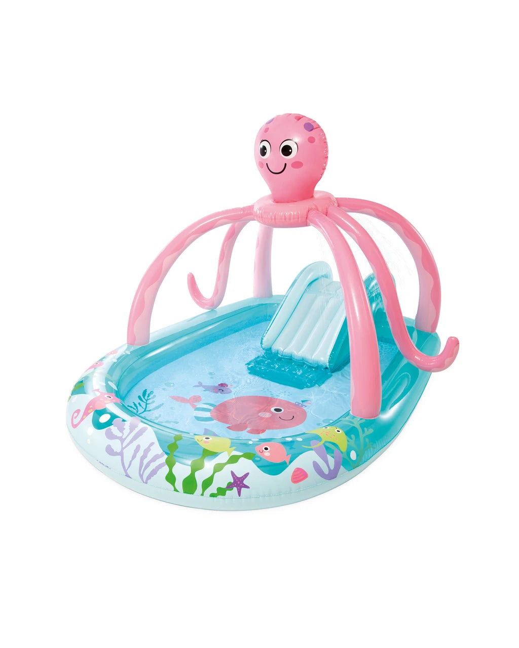 Intex Friendly Octopus Inflatable Play Center with Slide 234 x 183 x 150 cm Multicolor