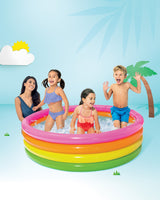 Intex Sunset Glow Inflatable Kiddie Pool 66 x 18 Inches Multicolor