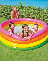 Intex Sunset Glow Inflatable Kiddie Pool 66 x 18 Inches Multicolor