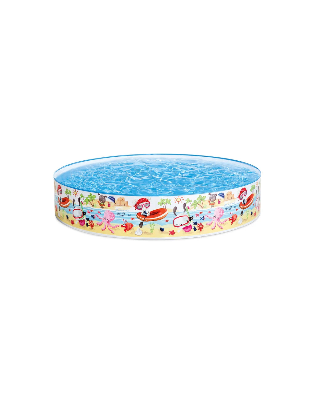 Intex Snapset Fun at the Beach Kiddie Pool 5 ft x 10 in – Multicolor