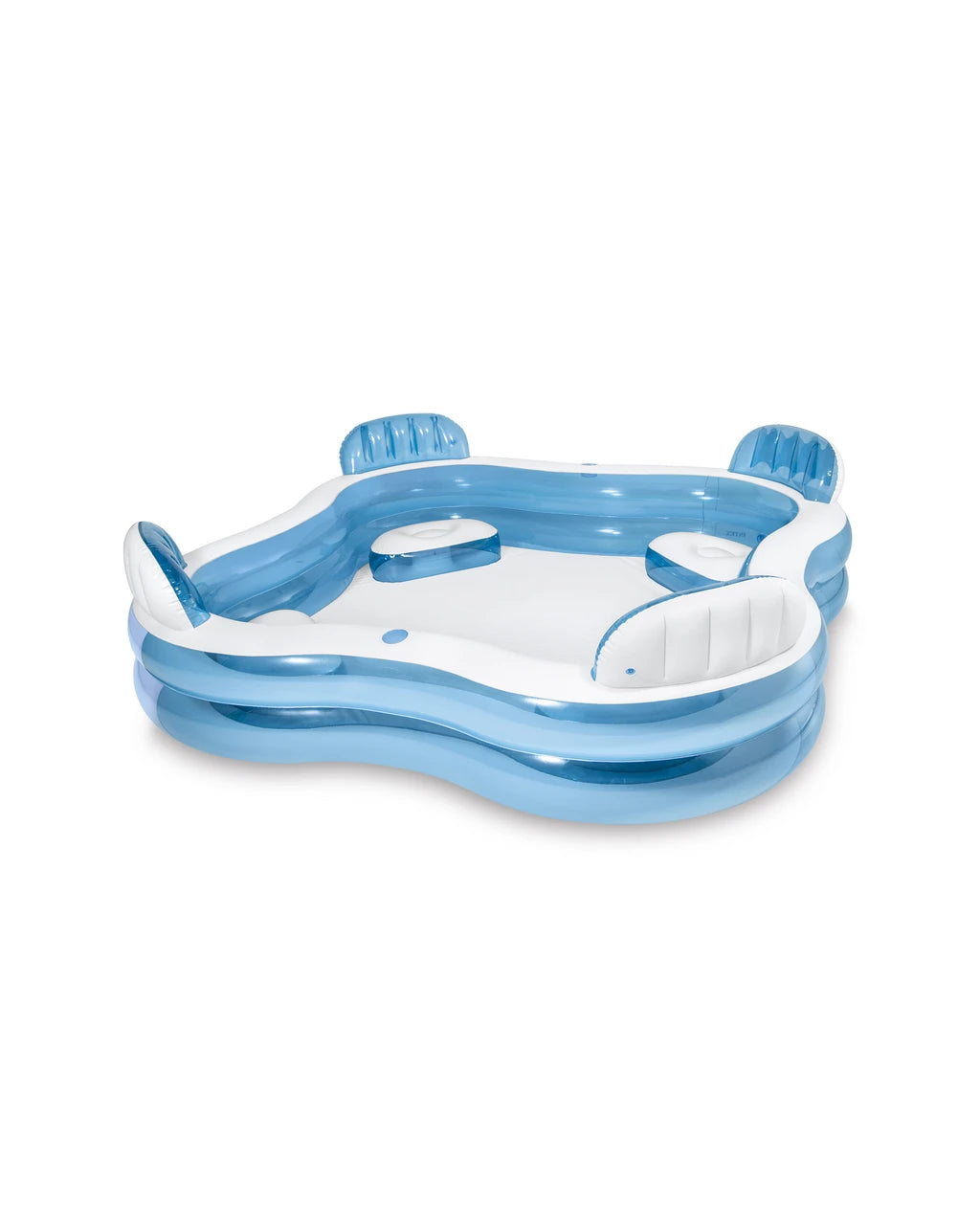 Intex Swim Center Square Inflatable Family Lounge Pool 229 x 229 x 66 cm Blue & White