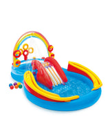 Intex Rainbow Ring Inflatable Play Center with Slide