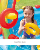 Intex Rainbow Ring Inflatable Play Center with Slide