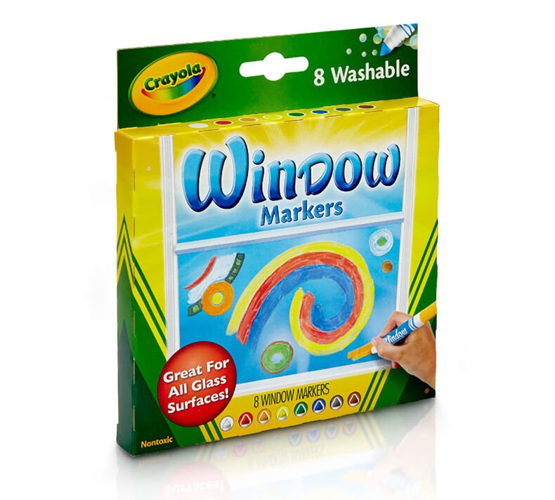 Crayola Washable Window Markers, 8 Count