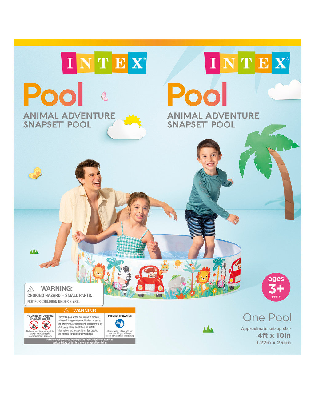 Intex Snapset Snorkel Fun Kiddie Pool 4ft × 10in – Multicolor