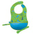 B Box Travel Bib & Flexible Soft Bite Spoon Set - Dino Time Blue Green