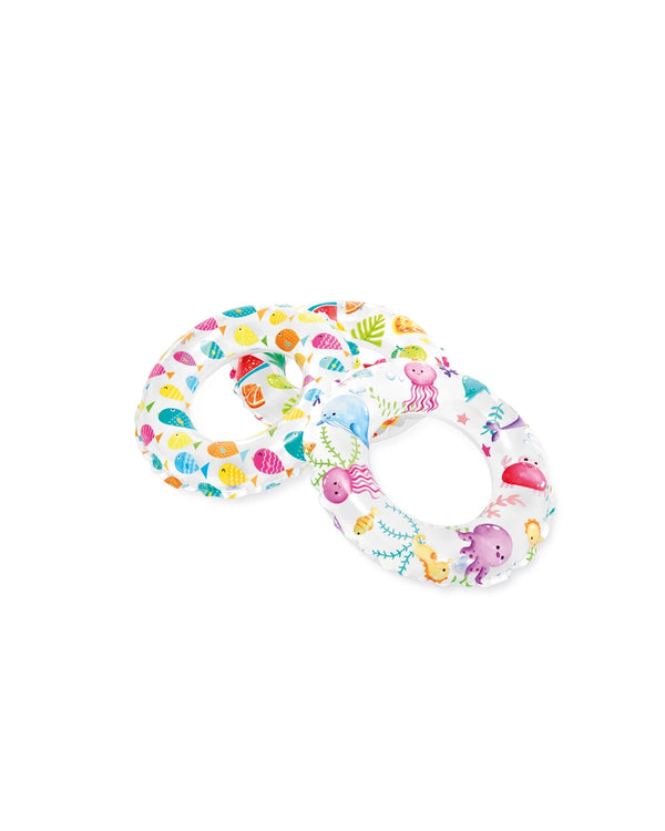 Intex Lively Print Inflatable Swim Rings - Assort