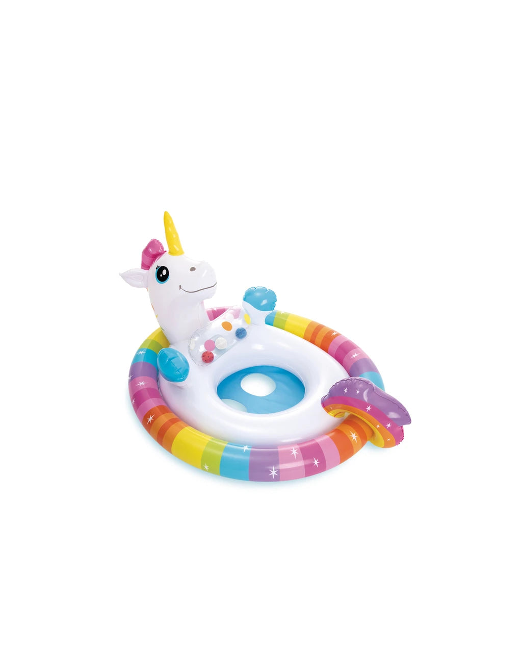 Intex See-Me-Sit Rider Inflatable Pool Float Unicorn 84 x 58 cm Multicolor