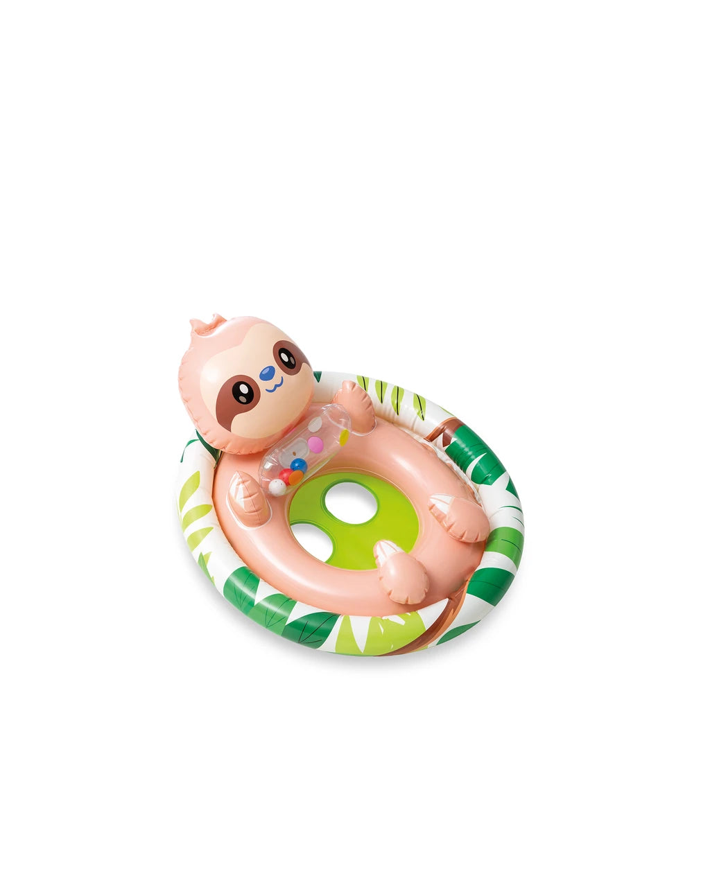Intex See-Me-Sit Rider Inflatable Pool Float 32 x 23 Inches Sloth Multicolor