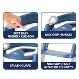 Hopop Toddler Toilet Seat with Step Ladder One Size – Blue