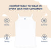 Hopop Girls Sleeveless Cotton Camisole Vest - White