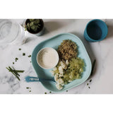 Béaba Silicone Suction Plate – Light Blue | 4M+