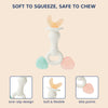 Hopop Silicone Baby Teether | Sensory Chew Toy for Gum Relief | Pack of 1- Assorted